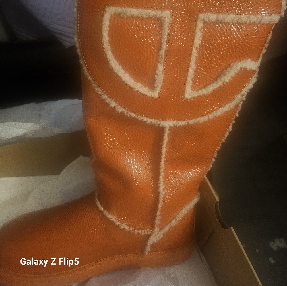 Telfar Logo Tall Crinkle Boots
